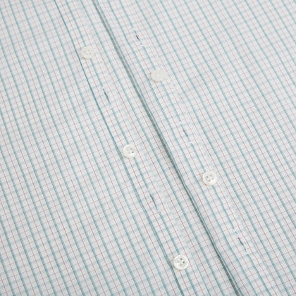 Turquoise and Red Ticking Stripe Windsor Shirt Image 6