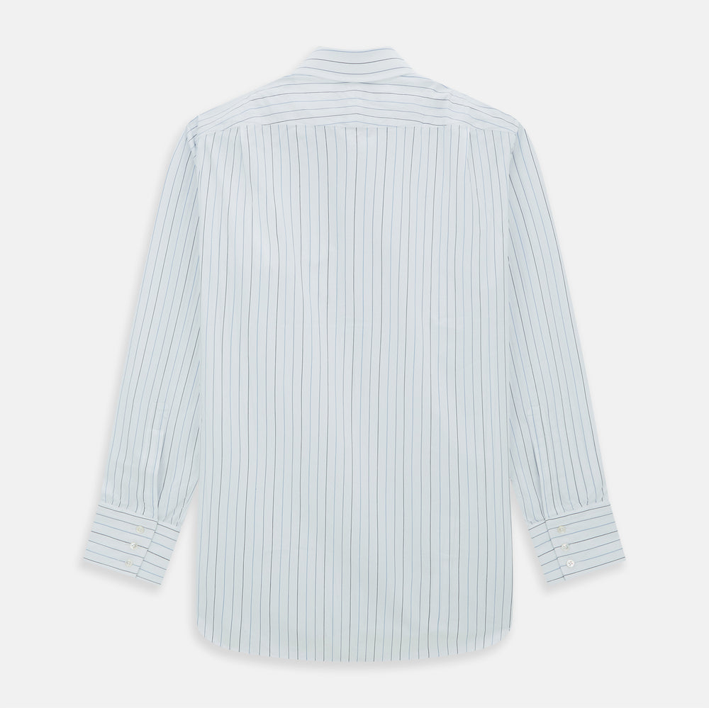 Blue Wide Pinstripe Mayfair Shirt