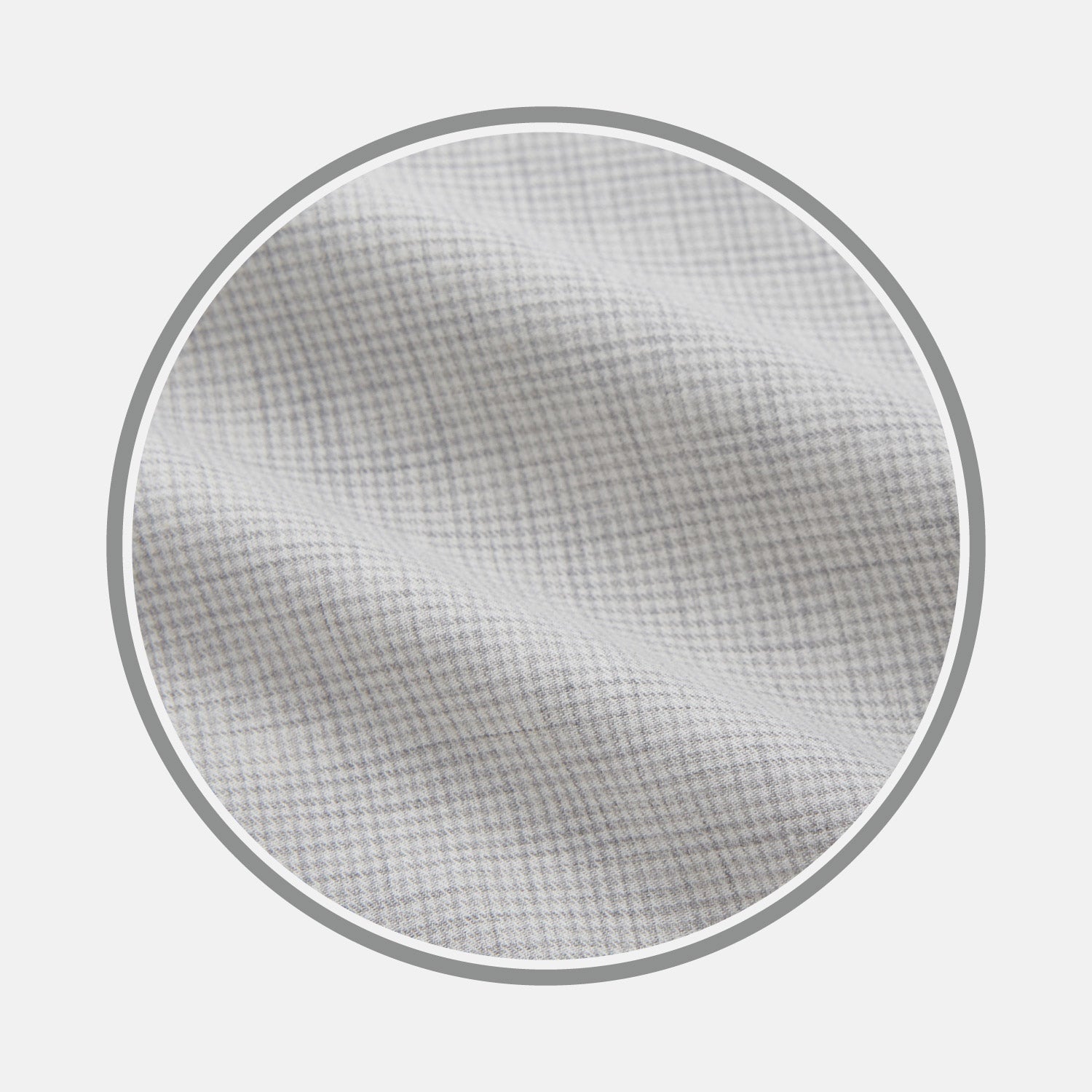 View 1 of product Grey Fine Check Cashmere Blend Fabric