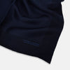 View 2 of product Navy Stripe Silk Pocket Square