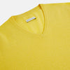 View 2 of product Canary Yellow Cashmere V-neck Jumper
