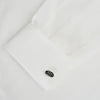 View 3 of product Forest Green and Navy Checkered Oval Enamel Cufflinks