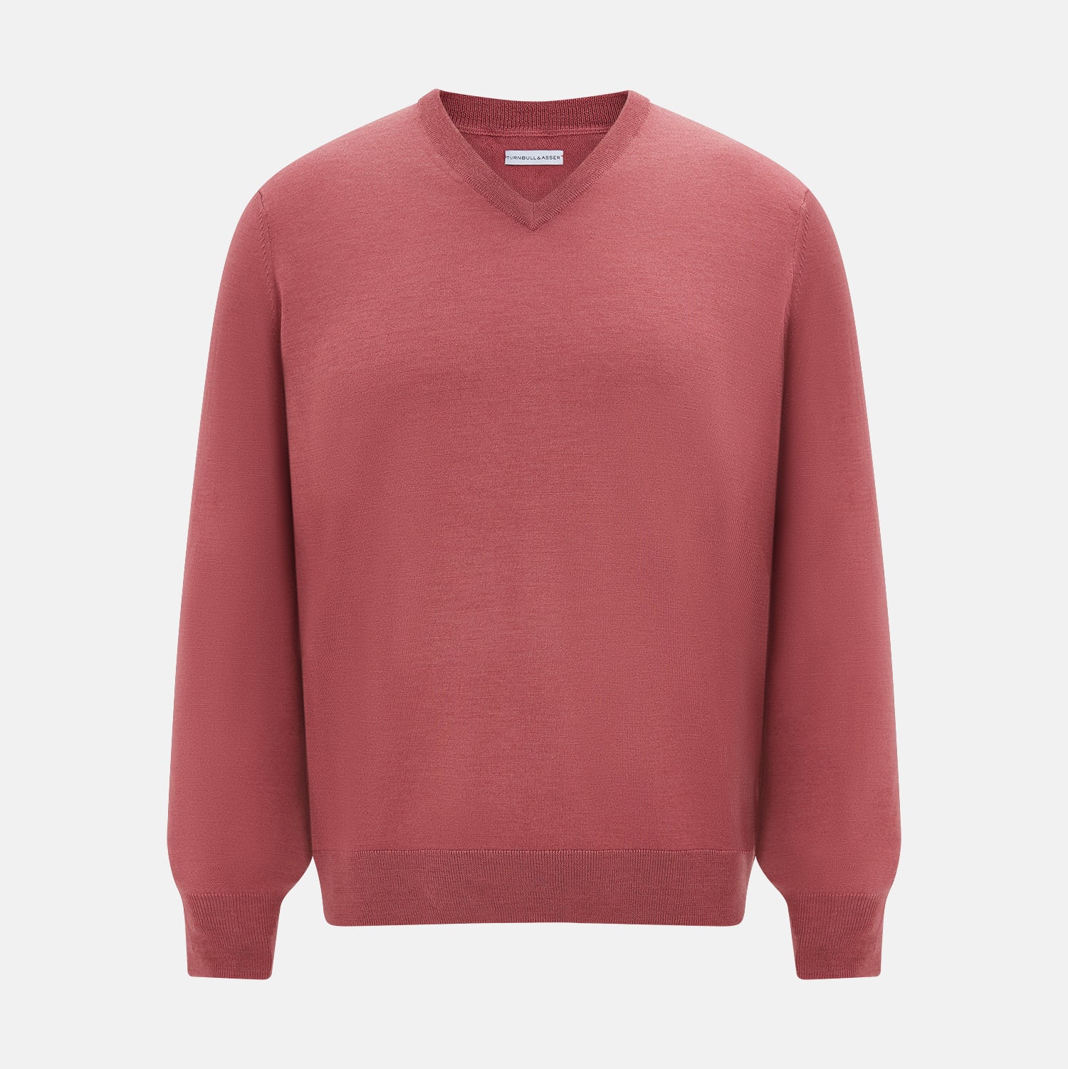 View 1 of product Antique Pink Merino V-Neck-Jumper
