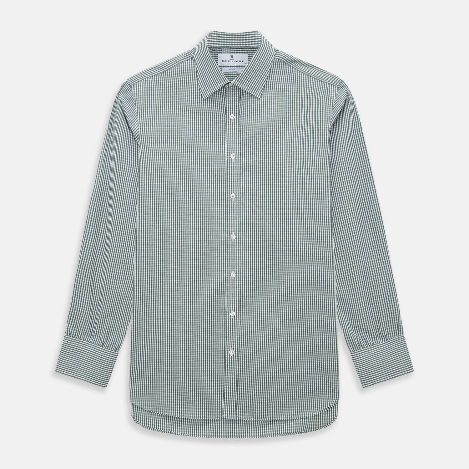 View 1 of product Green Fine Check Mayfair Shirt