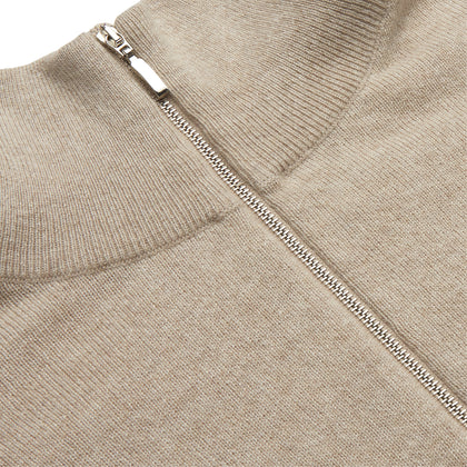 Beige Lennox Half-Zip Jumper