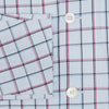 View 4 of product Burgundy and Blue Check Pyjama Shirt