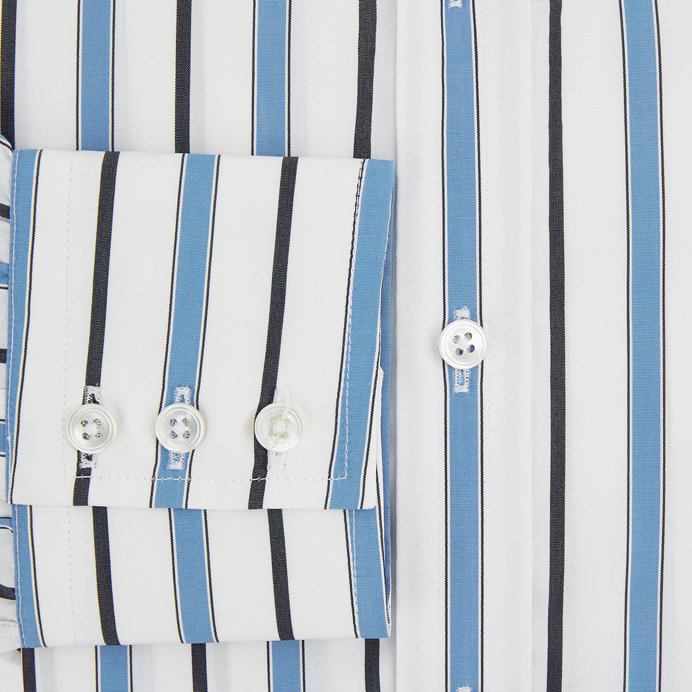Sky Blue Multi Candy Stripe Mayfair Shirt