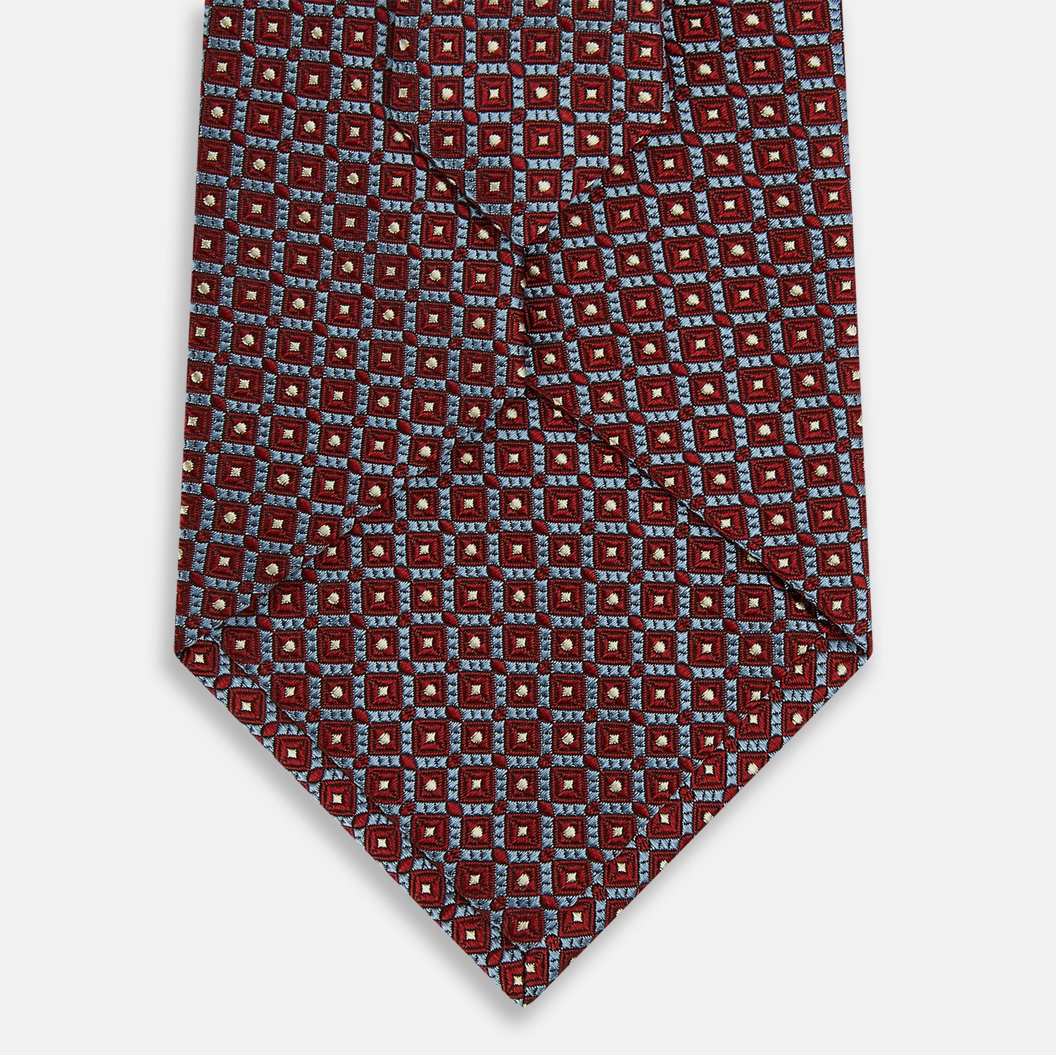View 3 of product Burgundy Diamond Silk Tie