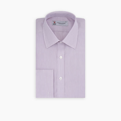 Hair Stripe Poplin Classic Fit Shirt with T & A Collar Image 2