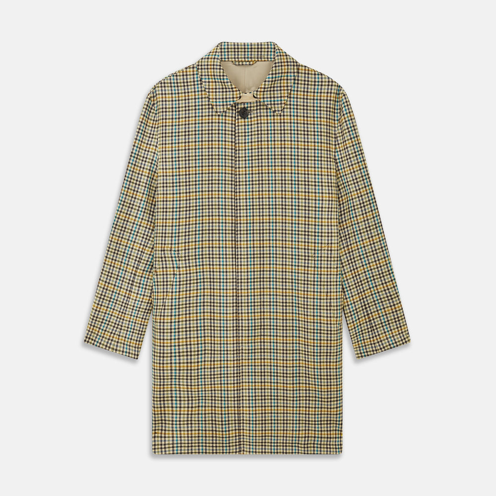 Multi Check Coat Green and Blue Multi Check Wool Elliot Coat – Turnbull & Asser US