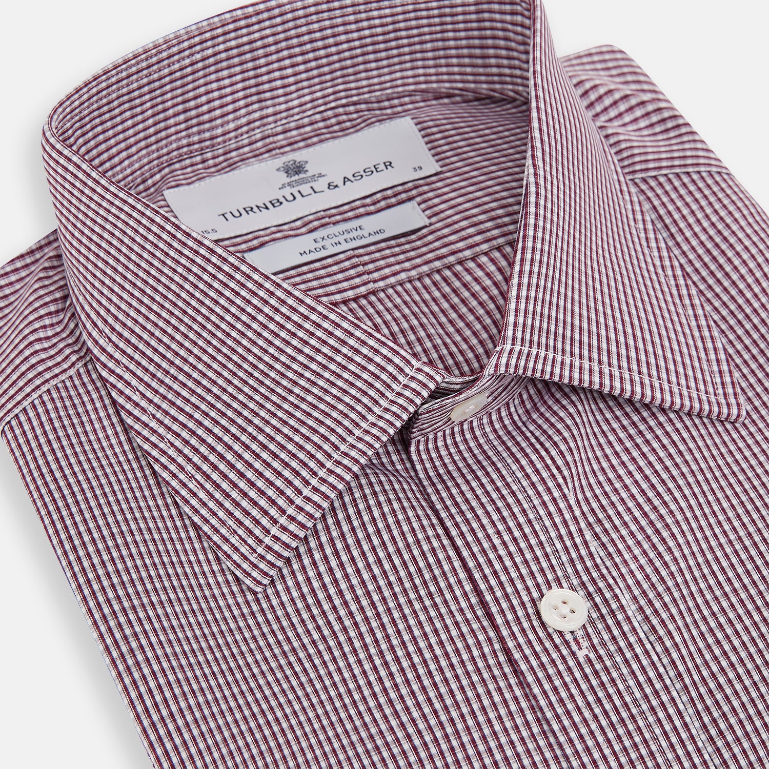 View 2 of product Burgundy Micro Check Mayfair Shirt