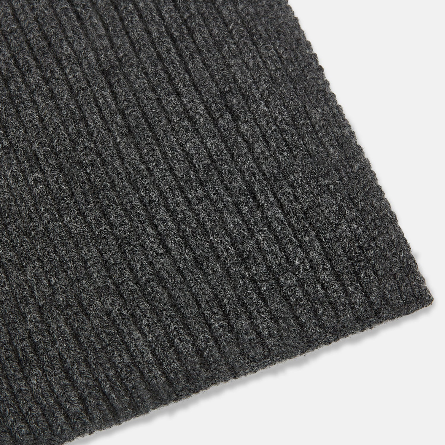 Image 2 of product Graphite Rib-Knit Cashmere Scarf