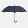 View 1 of product Navy Telescopic Umbrella with Whangee Crook Handle