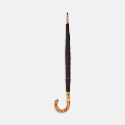 Black Telescopic Umbrella Image 1