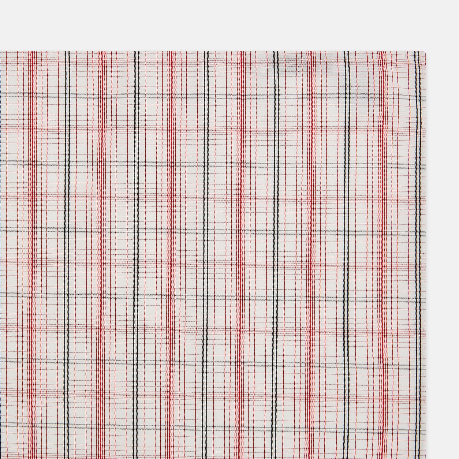 View 2 of product Red Multi Check Hand-Rolled Handkerchief