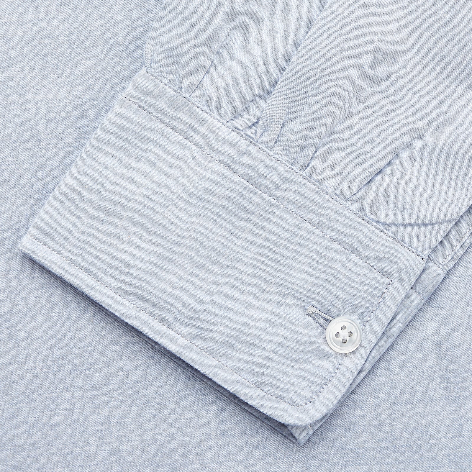 View 3 of product Pale Blue Linen Blend Weekend Fit Unwin Shirt