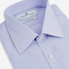 View 2 of product Blue and White Fine Bengal Stripe Sea Island Quality Cotton Shirt with T&amp;A Collar and 3-Button Cuffs