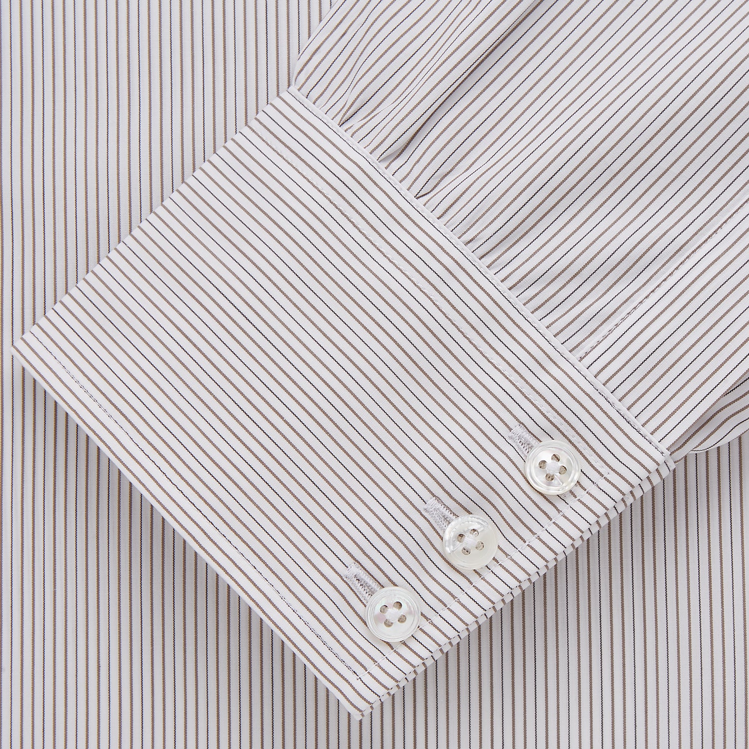 View 4 of product Sandstone Multi Stripe Cotton Regular Fit Mayfair Shirt