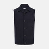 View 1 of product Navy Collared Single-breasted Waistcoat