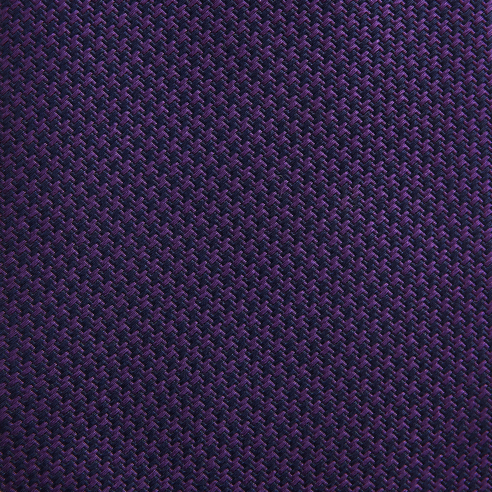 HOUNDSTOOTH NAVY PLUM TIE