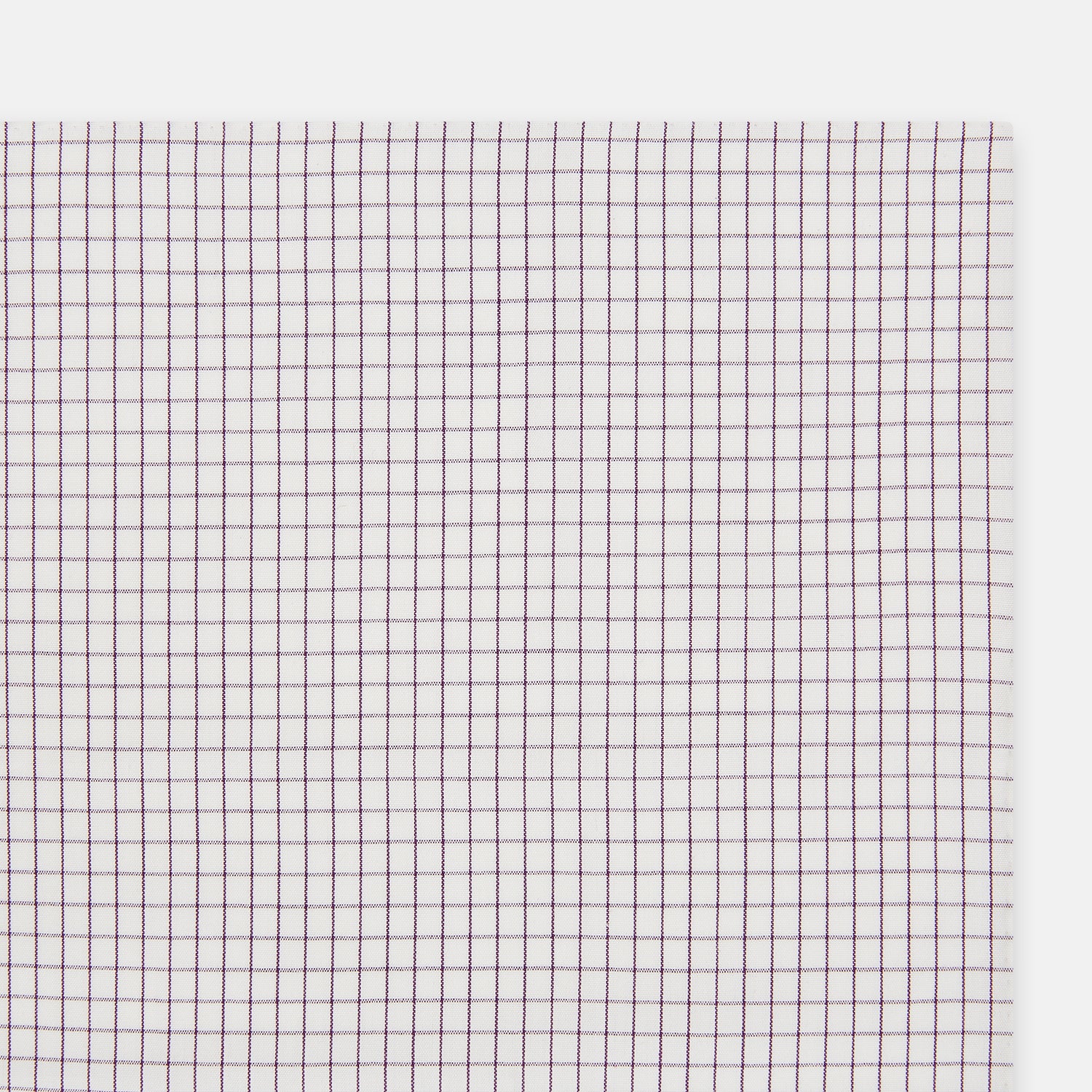 View 2 of product Hand Rolled Purple Graph Check Handkerchief