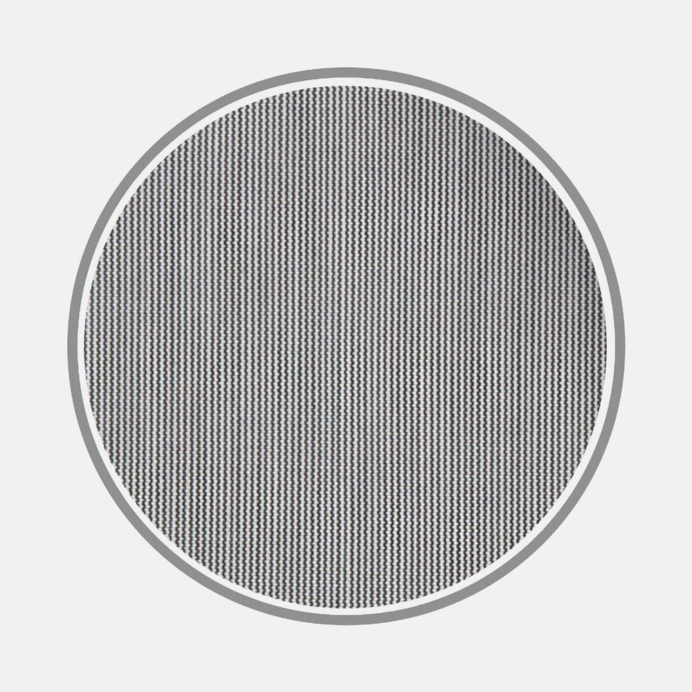 Black Fine Hairline Stripe Cotton Fabric