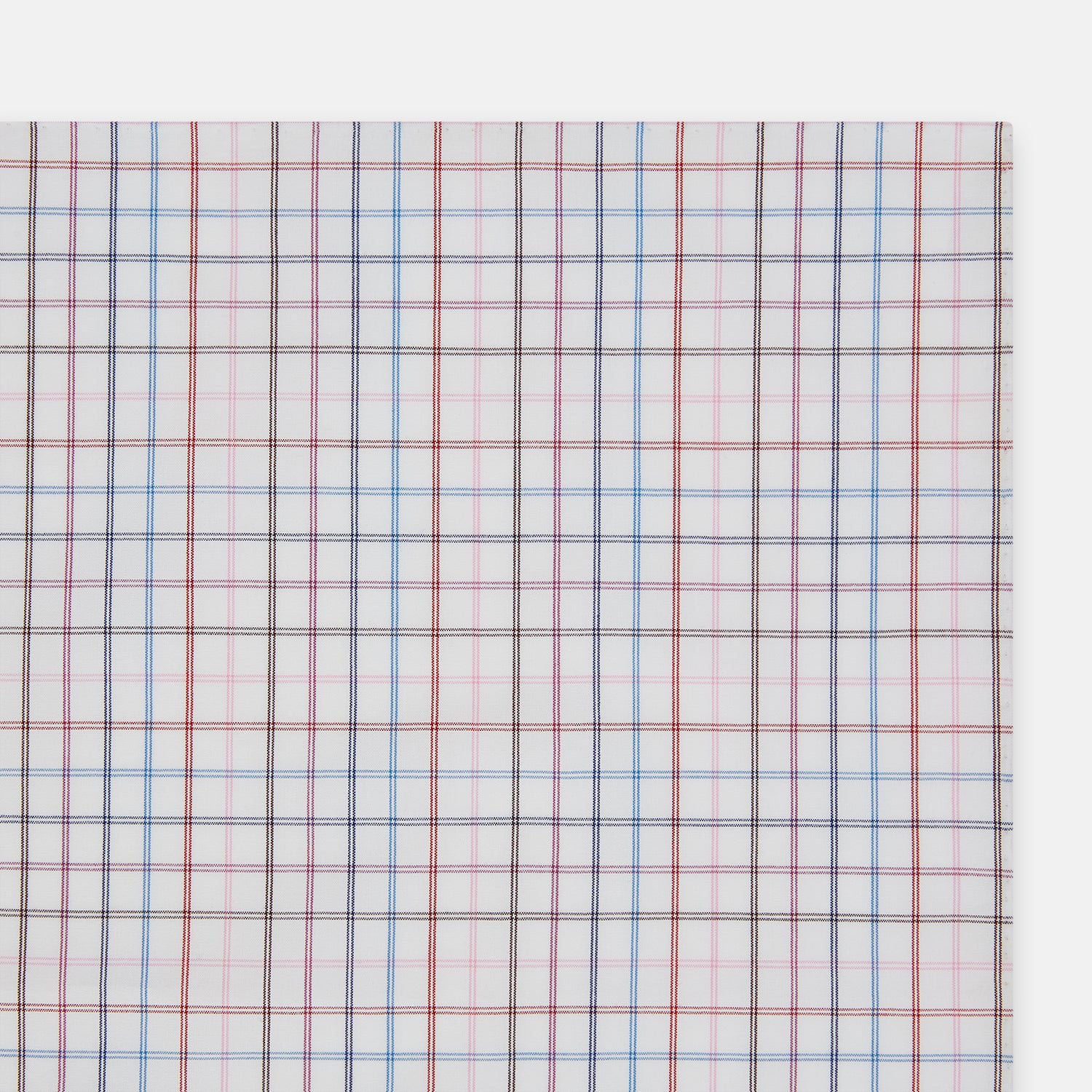 View 2 of product Hand Rolled Multi Graph Check Handkerchief
