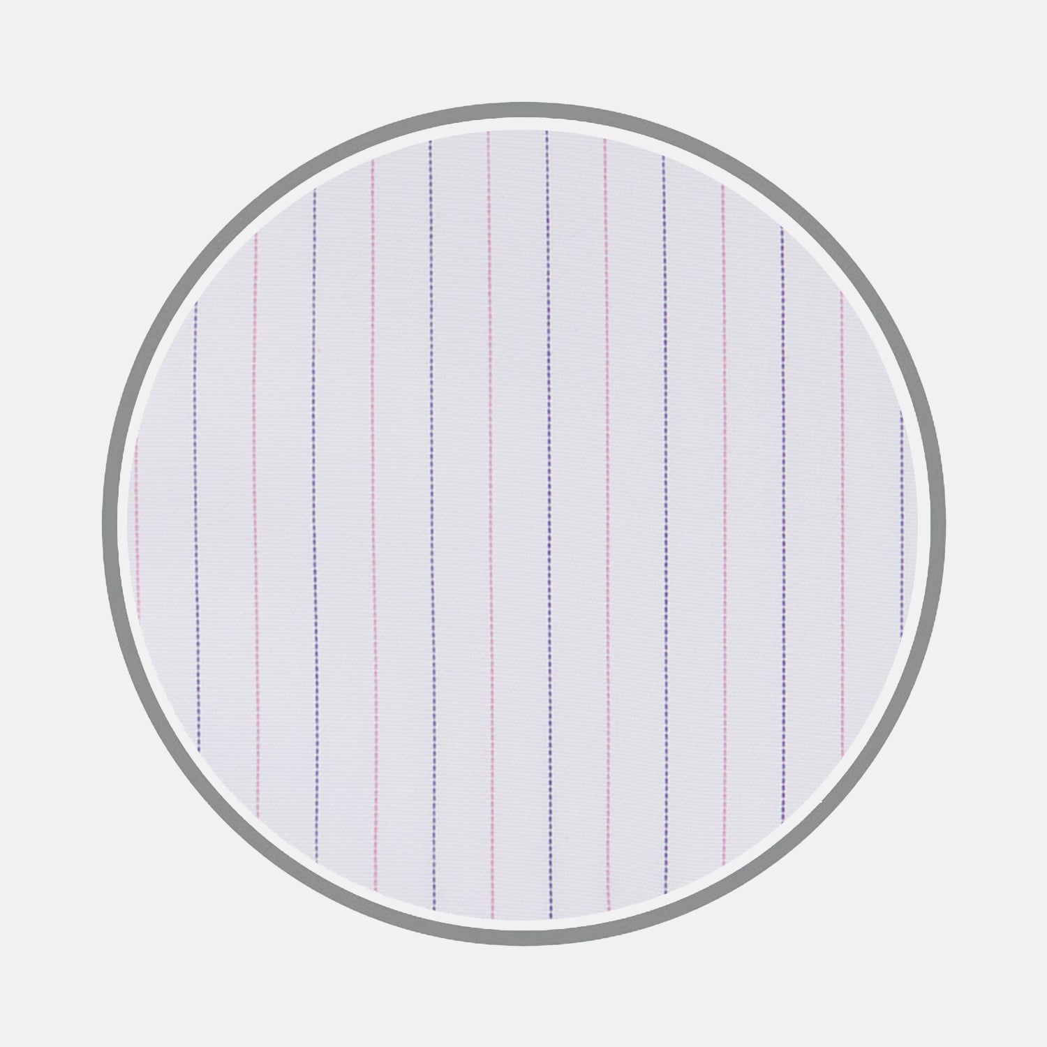 View 1 of product Pink and Navy Hairline Stripe Sea Island Quality Cotton Fabric