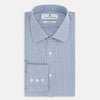 View 5 of product Pale Blue Micro Graph Check Mayfair Shirt