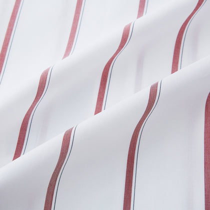 Dark Red Track Stripe Mayfair Shirt Image 5