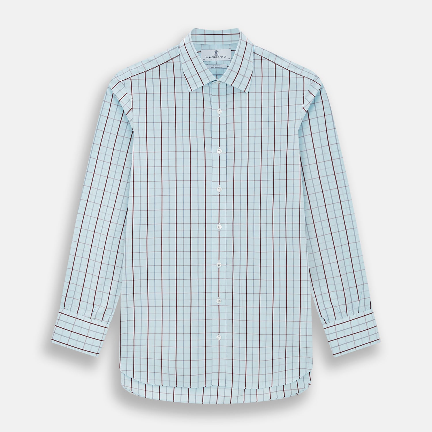 View 1 of product Burgundy Combination Check Mayfair Shirt