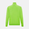 View 3 of product Neon Green Half-Zip Cashmere Jumper