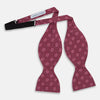 View 2 of product Burgundy Medallion Silk Bow Tie