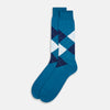 View 2 of product Azzurro Check Mid-Length Socks