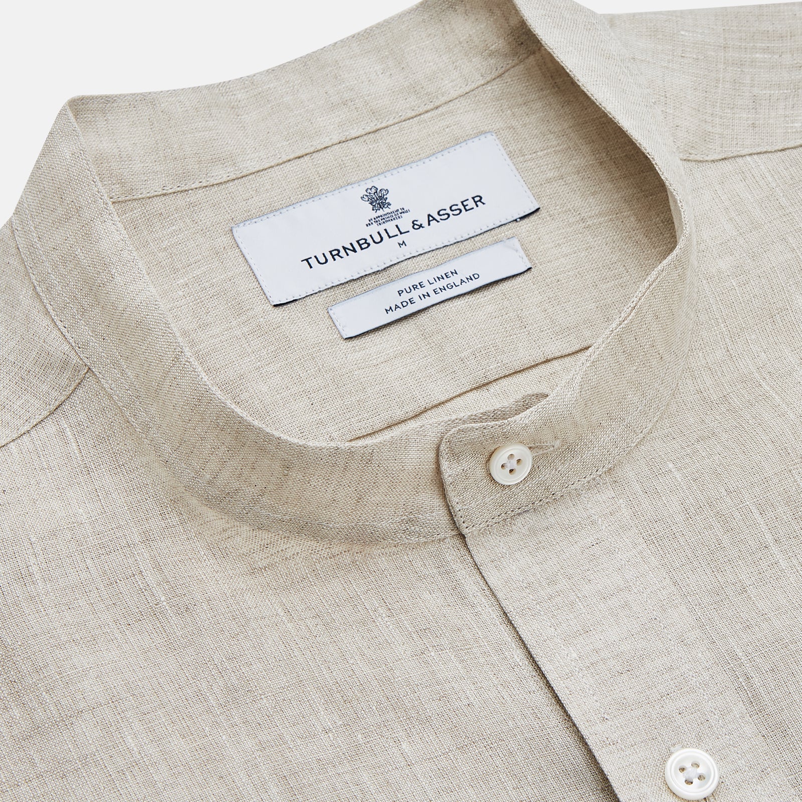 View 2 of product Light Oatmeal Linen Weekend Fit Unwin Shirt