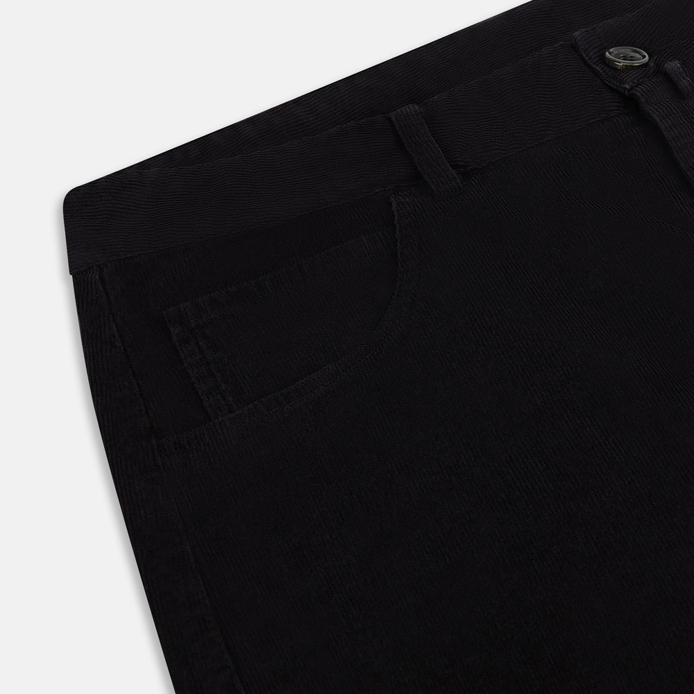 Navy Corduroy Charles Trousers