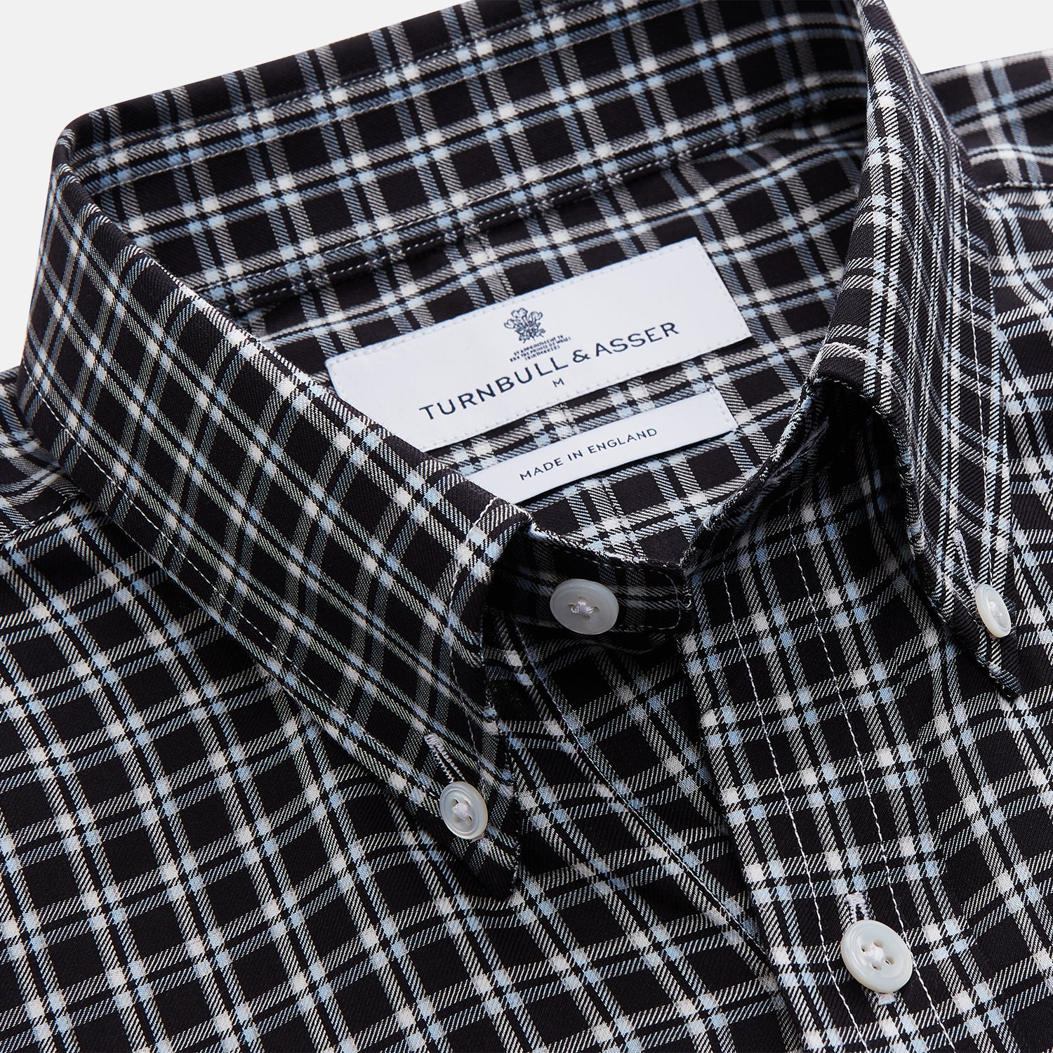 View 3 of product Black Multi Check Cotton Blend Weekend Fit Hayne Shirt