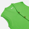 View 2 of product Lime Green Fine Merino V-Neck Sleeveless Cardigan
