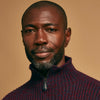 View 5 of product Burgundy Mullion Half Zip Rib Cashmere Jumper