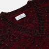 View 2 of product Russet Red Melange Wool Hafod Cricket Jumper