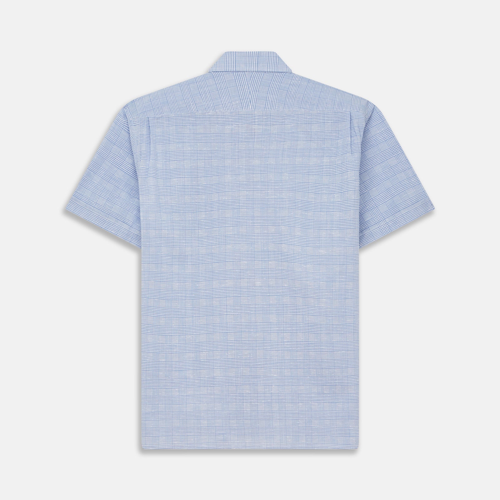 View 4 of product Pale Blue Multi Check Cotton Weekend Fit Williams Shirt