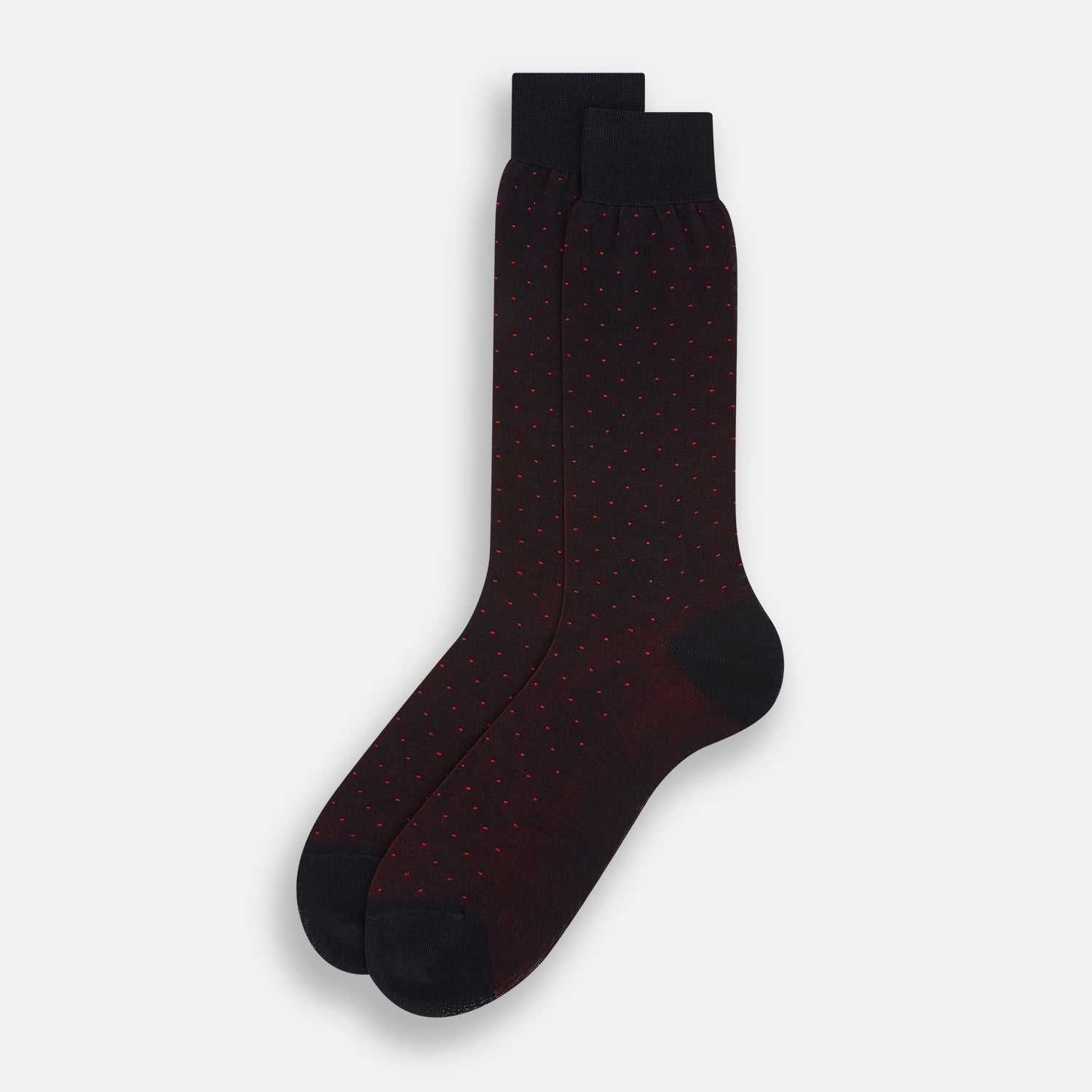 View 2 of product Navy/Red Polka Dot Mid-Length Socks