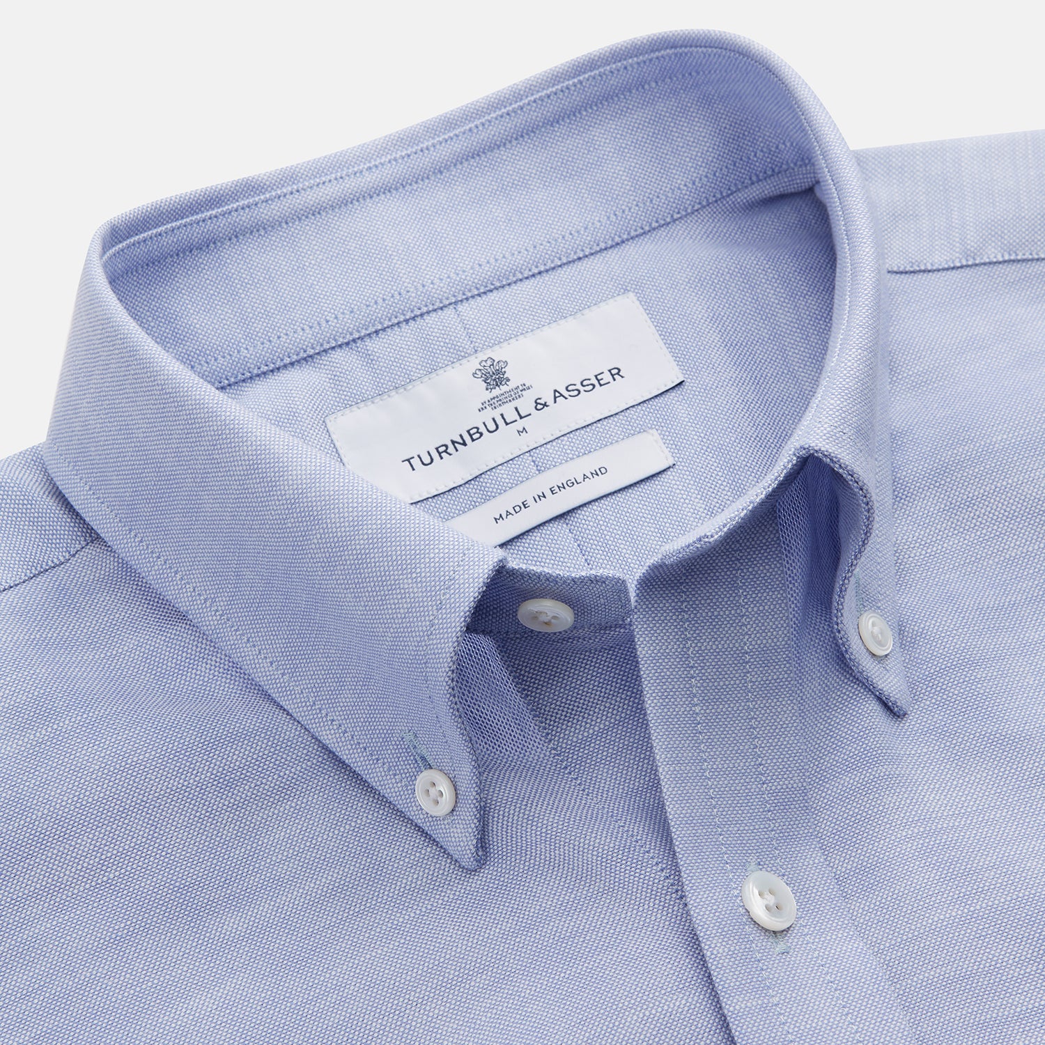 View 2 of product Pale Blue Weekend Fit Hayne Shirt With Dorset Collar And 1-Button Cuffs