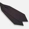 View 3 of product Blue and Dark Brown Micro Dot Silk Cravat