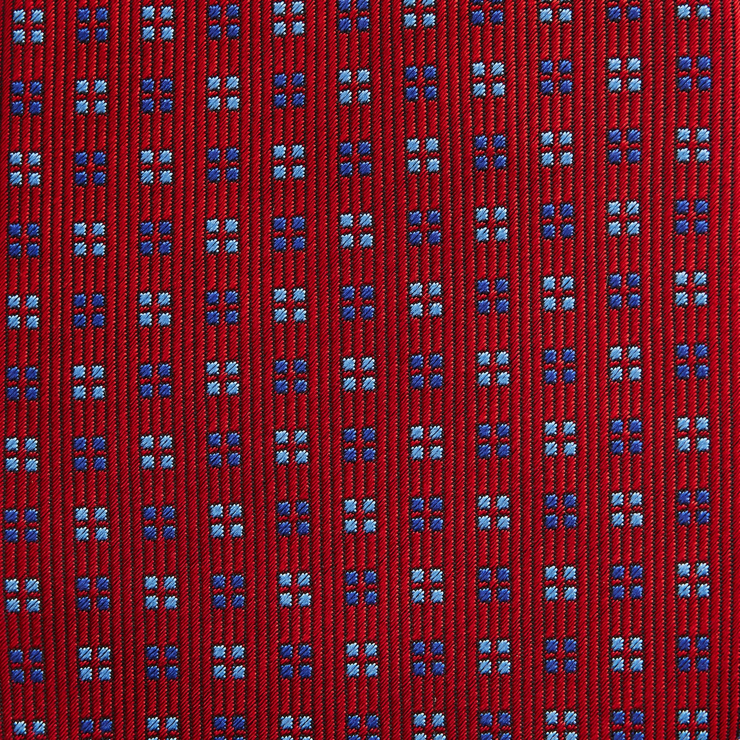 View 3 of product MINI SQUARE SPOT TULIP RED BLUE TIE