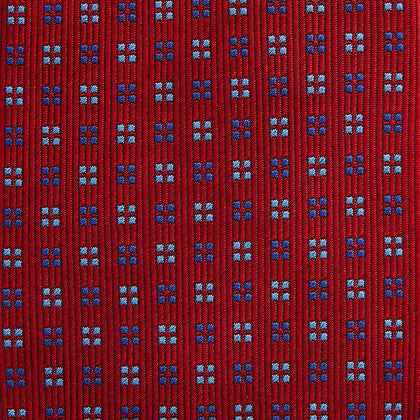 MINI SQUARE SPOT TULIP RED BLUE TIE Image 2