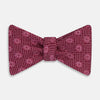 View 1 of product Burgundy Medallion Silk Bow Tie