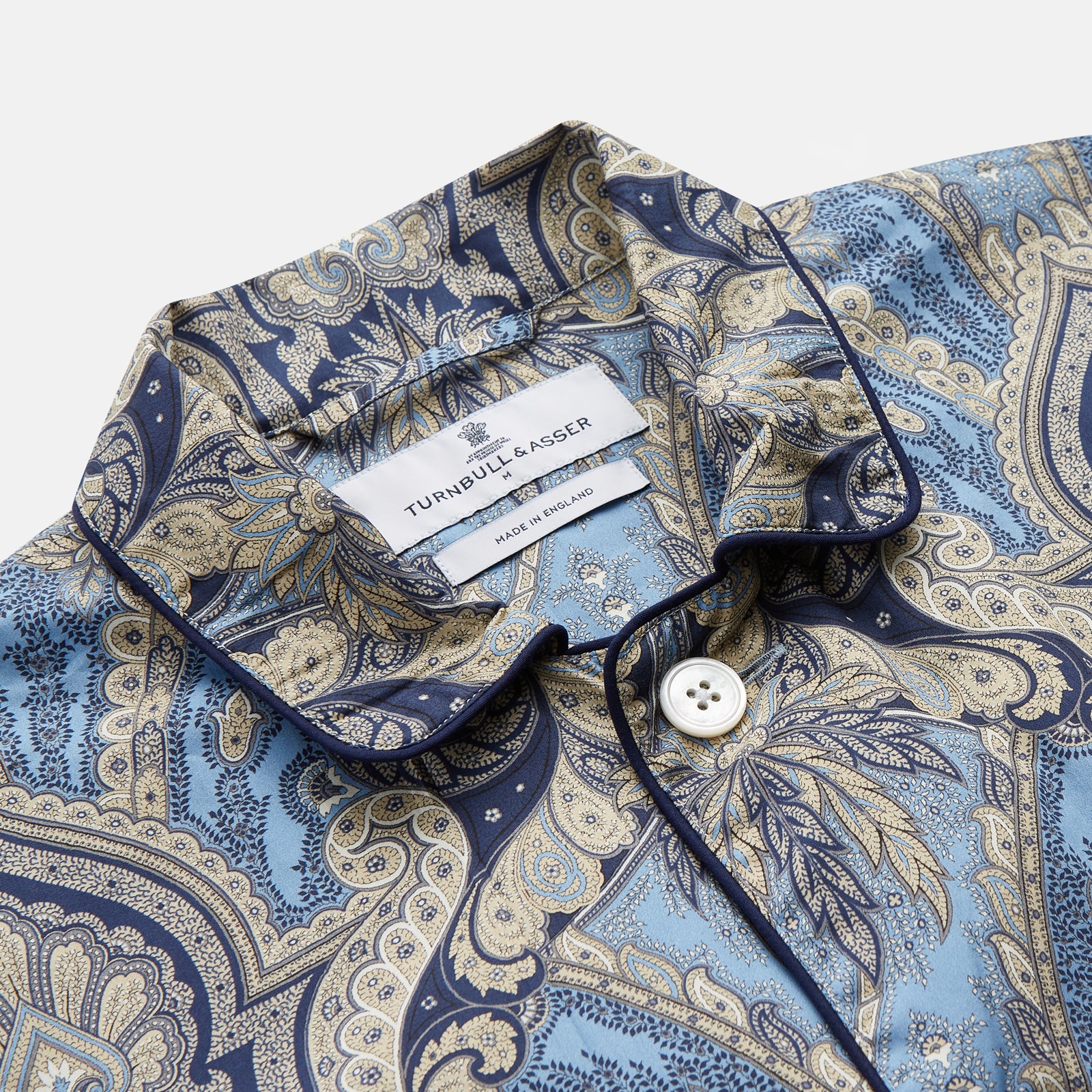 View 2 of product Pale Blue Baroque Silk-blend Hyde Pyjama Set