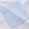View 2 of product White and Blue Stripe Cotton RE-PURPOSE Weekend Fit Finch Shirt