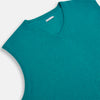 View 2 of product Turquoise Cashmere V-Neck Vest